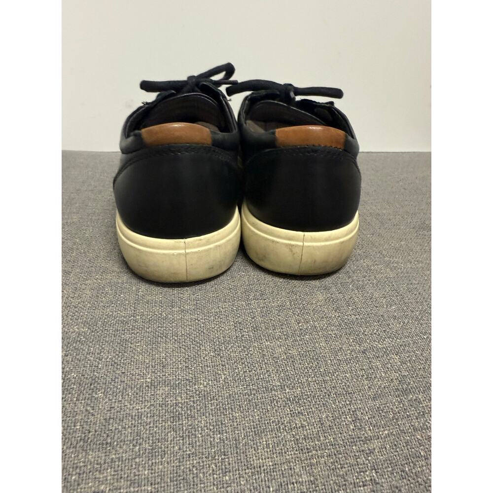 ECCO Soft 7 Leather Sneakers Shoes Black Men Size EU 45 US 11 - 11.5 Casual - Picture 3 of 8